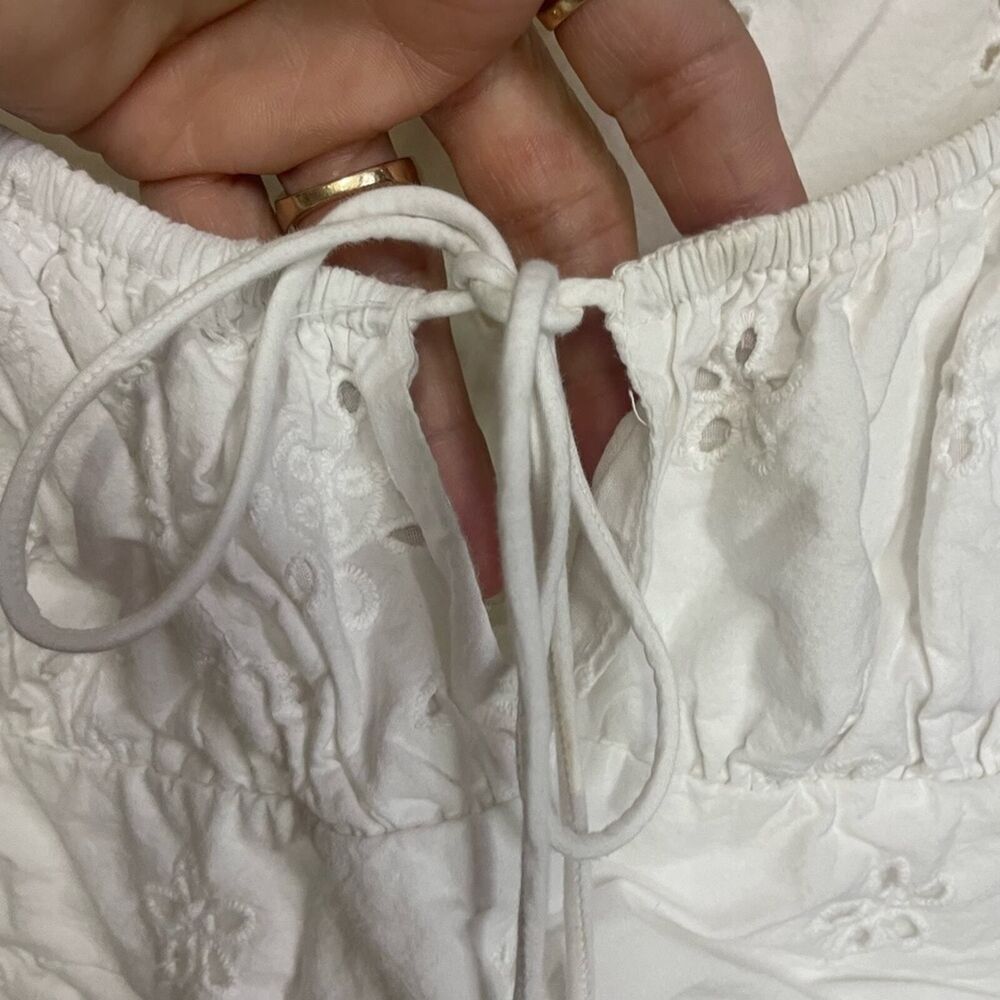(A3)Zara Top with openwork embroidery from, size M - Picture 12 of 16